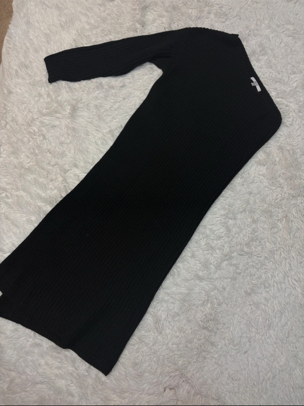 Asilio one shoulder black midi dress size 2